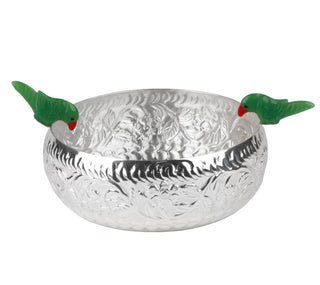 Bowl with Sitting parrot