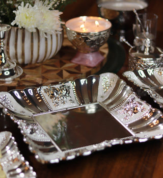 Square Tray Silver