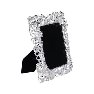 Crafted flower photo frame