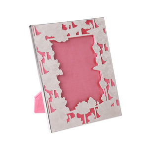 Silver Rose Pink Photo Frame