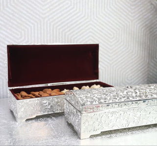 Silver Jewllery Box/Dry Fruit Box/Cash box