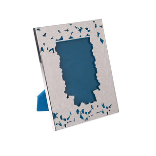 Silver Cow Photo Frame (sky blue)