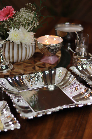 Square Tray Silver