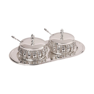 Sugar pots with Tray